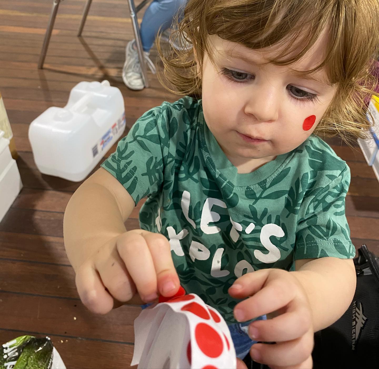 Teaching my granddaughter the finer points of the art business — Billy Shannon, 2021
